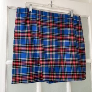 J. Crew Plaid Mini Skirt